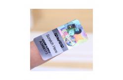 China Matte Lamination Tamper Evident Security Labels , Transparent Holographic Stickers supplier