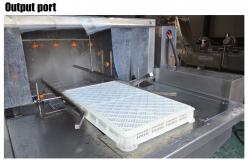 China Turnover Basket Washing Machine , Fruit And Vegetable Plastic Crate Washing Machine supplier