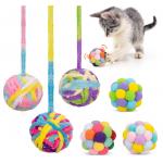 Interactive Cat Toy Balls With Bell And Cat Fuzzy Chew Balls for sale