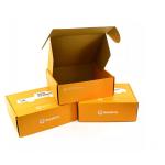 CMYK Auto Parts Packaging Box Paper Varnishing Orange Custom LOGO BSCI
