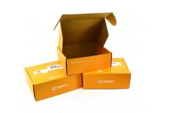 China CMYK Auto Parts Packaging Box Paper Varnishing Orange Custom LOGO BSCI supplier