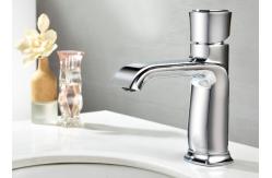 China Electroplate ODM White Silver Wash Basin Faucet supplier