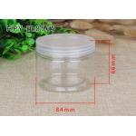 Screw Lid Plastic Bottle Clear Plastic Cylinder Coffee Tea Sugar Canister Sets for sale