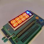 Ultra Red/White/Blue 4 Digit 14 Segment Customized Alphanumeric LED Display for sale