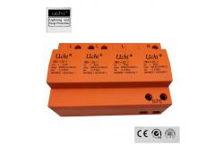 China 35mm DIN Rail Mounting 25kA Surge Protector Device With PBT Plastic Housing supplier