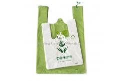 China Custom Logo Compostable Biodegradable Shopping Bag T Shirt 100micron supplier