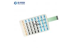 China Flat Buttons PET Membrane Switch with 3M9080 Adhesive and LED/EL Technology supplier