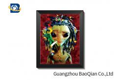 China Unique Design 3d Poster Pictures With White MDP Frame , 3d Flip Image supplier