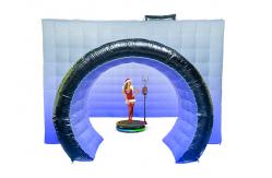 China FCC 360 Photo Booth Enclosure Camera Shape Inflatable Photo Booth Enclosure supplier