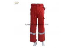 China EN11611 310gsm Fire Resistant Pants FR Cotton Pants With Reflective Tapes supplier