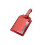 105mm Rectangle PU Leather Travel Suitcase Tags unique luggage With Buckle Strap 12g for sale