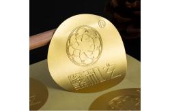China Custom Printed Gold Foil Stickers Embossed Metallic Labels & Custom Metallic Stickers supplier