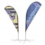 Single Double Sided 4.2m Teardrop Advertising Flags Waterproof for sale