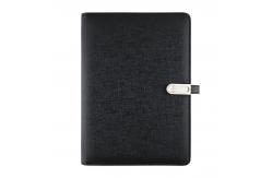 China PU Leather B5 Wireless Charging Notebooks With Magnetic Flap Multifunctional supplier