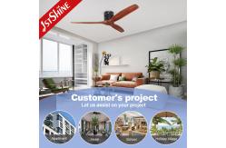 China 1stshine Solid Wood Ceiling Fan Light with Remote Control and Energy Saving Propeller supplier