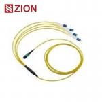 8 Fibers MTP to LC 8F Single mode Fiber Optic MTP-LC 2.0mm Straight harness Cables for sale