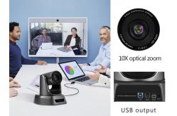 China 10X USB PTZ camera Auto Focus Conference PTZ Camera For Broadcasting supplier