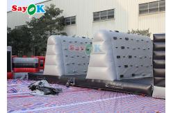 China 150x3.8m  Tarpaulin Inflatable Obstacle Course Racing Game For Events supplier