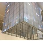 HD Full Color Video Advertising Led Screen G3.91-7.82 Indoor Window Glass Transparent Led Display for sale