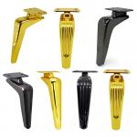 Wholesale Light Luxury Coffee Table Legs Metal Furniture Hardware Support Leg Fittings Sickle-Shaped Sofa Heightening Legs for sale