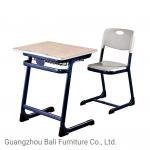 Metal Frame Classroom Tables And Chairs Wood Preschool Desk And Chair for sale
