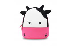 China Soft Personalized Preschool Backpacks , Toddler Cow Backpack 24.5*22*7.5cm supplier