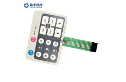 China Customized Design LED Membrane Switch , Embossed Keys LED Membrane Keypad supplier