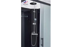 China Customizable Shower Room With Matt Black Profile Frame And 4/5mm Tempered Glass supplier