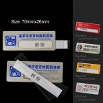 Custom Printed Branded Name Badges Order Staff Name Tags Online With Name Window for sale