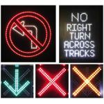 SMD Road LED Lane Control Signs Color Configuration Red Cross / Green Arrows for sale