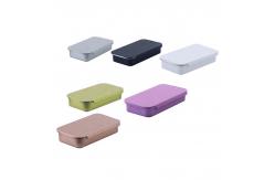 China Empty Custom 10g Silvery Metal Cosmetic Jar Sliding Tin Solid Perfume Tin Container supplier