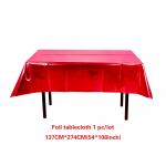 Oil Proof Metallic Sparkling Tablecloth 137x274cm For Dining Table