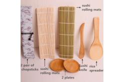China 9PCS Disposable Bamboo Sushi Roll Set kit Rice Spreader For Starter supplier