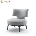 Rest Leather Modern Leisure Chair With Solid Wood Legs for sale