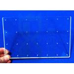 Laser Drilling Clear Morse 6.5 Quartz Glass Plate for sale