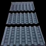 Color Steel Resin Roof Tiles Customized Antique Roof Tiles for sale