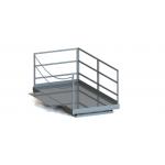 Loading Dock Table Hydraulic Scissor Lift Table with Handrail and Chain Lifting Height 2000mm 3000x1800mm for sale
