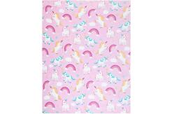 China Printing Pattern Polyester Flannel Blanket For Kids Anti Pilling supplier