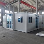 Total Net Weight 3.75 Tons Expandable Container House with Pre-installed Electrical System and Customizable Design for sale
