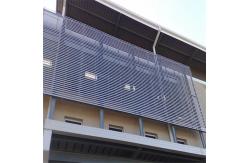China PVDF Painting Exterior Sun Louvers 132mm Horizontal Opening Pattern supplier