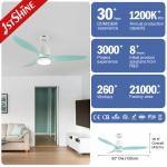52  Low Energy Saving Silent Ceiling Fan With Remote ABS Plastic Blades