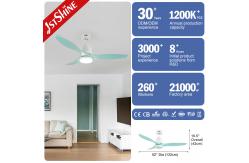 China 52  Low Energy Saving Silent Ceiling Fan With Remote ABS Plastic Blades supplier