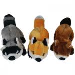 3 ASSTD 33cm Squirrel Pet Plush Toys for sale