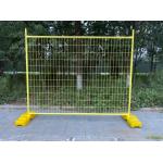 4mm Wire 7ft Height Pvc Coated Australia Temporary Fence With Plastic Feet for sale