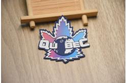 China Customised Eco Friendly Coloured Base Silicone Printed Labels For Garments supplier