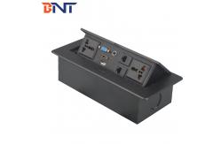 China Office Furniture Desktop Power Sockets Pop Up With 30cm Connected Wires supplier