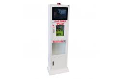 China Floor Standing AED Defibrillator Cabinets With Advertisement Video Player supplier