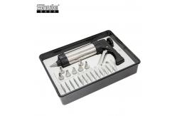 China ABS SS Steel Biscuit Press Machine Sliver LFGB Hand Operated Home Use supplier