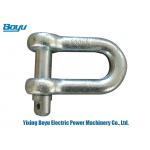 High Strength Transmission Line Stringing Tools D / Bow Shaped Shackle for sale