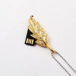 Hidden Chip Inside Leaf USB Flash Drive Jewelry Style Fast Speed for sale